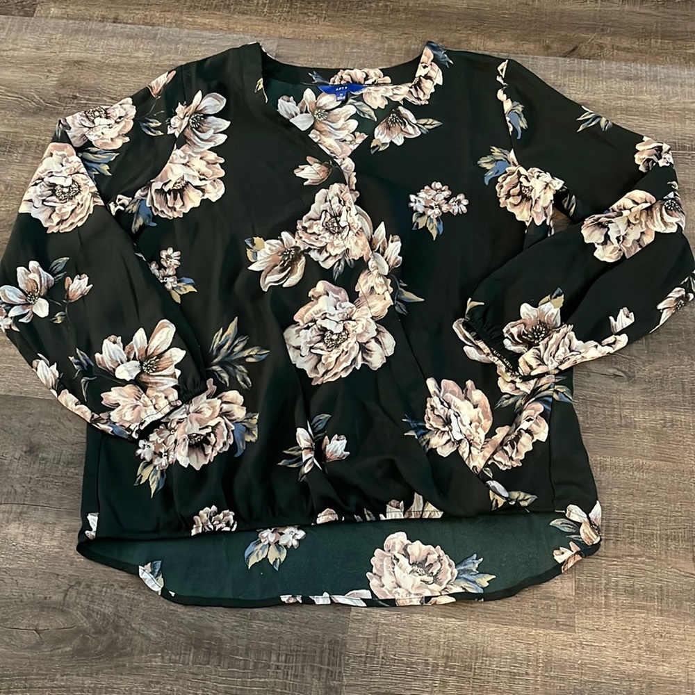 Wrap Floral Blouse